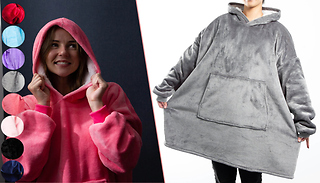 Extra Thick Plush Hooded Blanket - 8 Colours