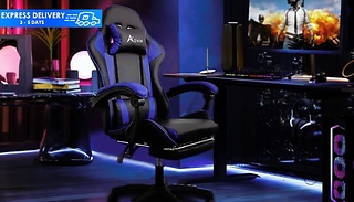 Alivio 360 Gaming Chair With Foot Rest & Massager - 4 Colours!