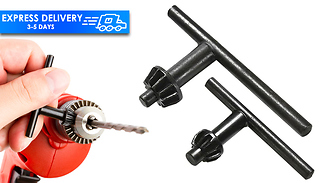 2-Piece 10mm & 13mm Replacement Drill Chuck Key Set