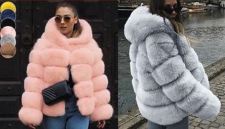 Faux Fur Coat - 6 Colours, 5 Sizes