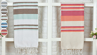 XL Striped Cotton Throw - 5 Colours