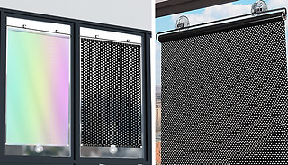 Window Sun Protection Roller Blinds - 2 Colours & 2 Sizes