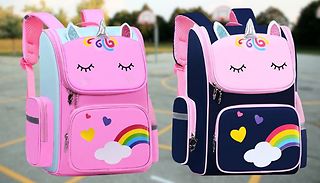 Kids Unicorn School Backpack - 2 Colours & 2 Sizes