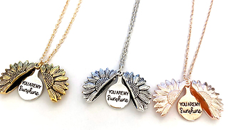 Cute 'You Are My Sunshine' Pendant Necklace - 3 Colours