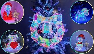 Hologram Rainbow LED Christmas Table Lamp - 5 Styles