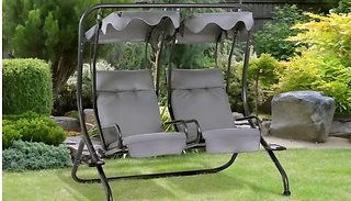Outsunny Canopy 2-Seater Swing Chairs