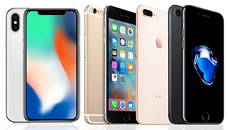 iPhone 6, 6S, 7, 8 or X - 5 Colours & 4 Storage Options