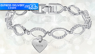 Swarovski Crystal 'Mum' Bracelet