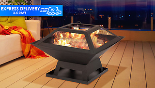 Portable Square BBQ Garden Fire Pit