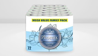 72 Phoenix Quilted Toilet Paper Rolls