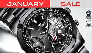 Fngeen Stainless Steel Quartz Watch - 4 Colours