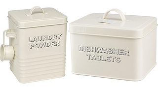 Laundry Powder or Dishwasher Tablets Storage Tins