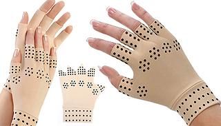 Glamza Magnetic Breathable Fingerless Comfort Gloves