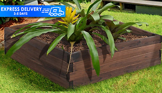 Outsunny Wooden Raised Garden Bed Planter