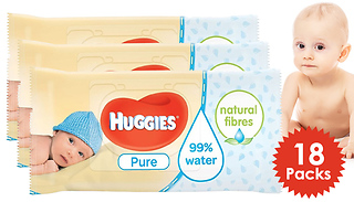 18 Pack Mega Bundle of Huggies Wipes - 1008 Wipes!