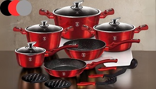 Berlinger Haus 15-Piece Cookware Set - 3 Colours 
