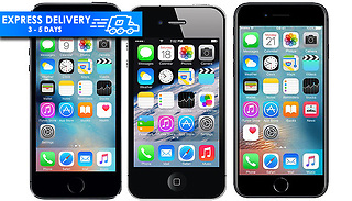 Apple iPhone 4, 5S, 6 or SE Unlocked Black - 8GB or 16GB