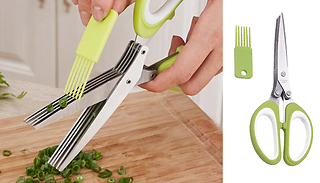 Multipurpose Kitchen Shears with 5 Stainless Steel Blades