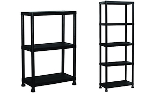 3 or 5 Tier Plastic Free-Standing Shelving Unit