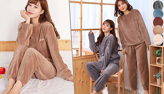 2-Piece Soft Loungewear Jumper Set - 5 Colours
