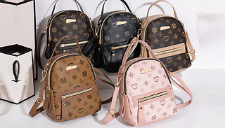 Faux Leather Fashion Pattern Backpack - 5 Colours