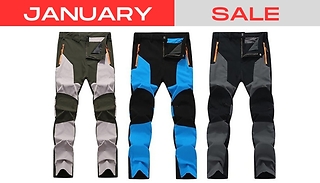 Men's Wind & Waterproof Outdoor Trousers - 4 Colours & 5 Sizes