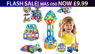 Magic Magnetic Building Blocks - 40, 64, 95 or 113 Pieces