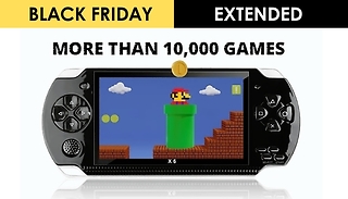 X6 Handheld Console + 10,000 Built-In Games & Earphones