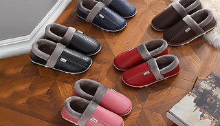 Men & Women's Waterproof Plush Winter Slippers - 5 Colours & 5 Sizes