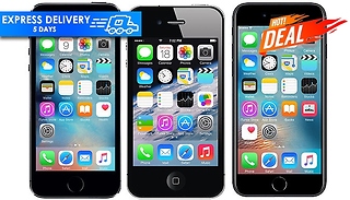 Apple iPhone 4, 5S, 6 or SE Unlocked Black - 8GB or 16GB