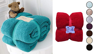 Soft Large Teddy Throw - 9 Colours