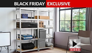5-Tier Heavy Duty XL Fortified Metal Shelving Units - 1 or 2