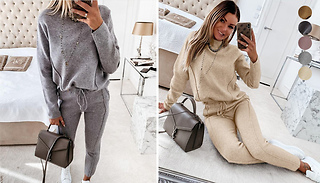 Women's Sweatshirt & Drawstring Trousers Set - 5 Sizes & 5 Colours