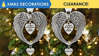 Angel Wings Memorial Christmas Tree Decoration - 15 Designs