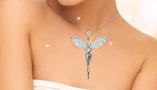 Guardian Angel Necklace With Crystals From Swarovski - 1, 2 or 3
