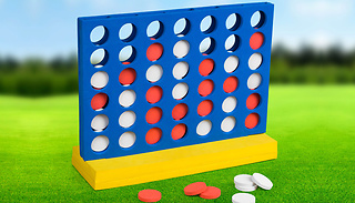 Giant 4-in-a-Row Garden Game