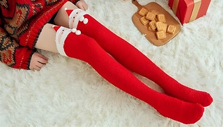 Christmas Knee High Fluffy Sleep Socks - 5 Designs!