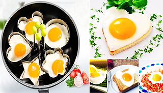 Stainless Steel Cute Fried Egg Molds - 5 Designs