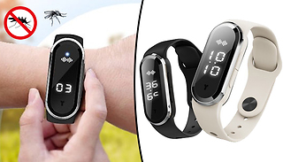 Ultrasonic Mosquito Repellent Watch Band - 2 Colours & 2 Options