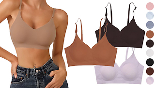Stretch Seamless Padded Soft Bra – 9 Colours & 4 Sizes