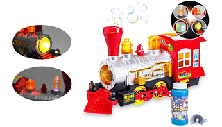bubble blowing train