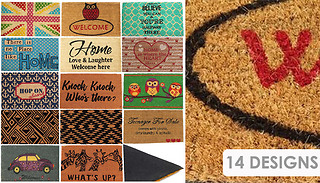 Outdoor and Indoor Thick Doormats - 14 Designs