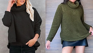 Turtleneck Fleece Pullover - 5 Colours, 5 Sizes 
