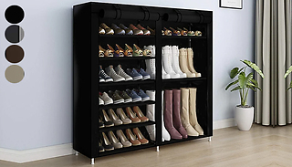 6-Tier Boot & Shoe Lightweight Storage Unit - 4 Colours