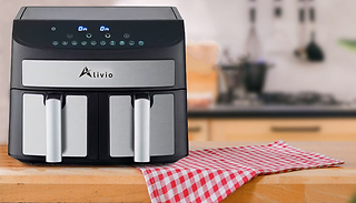 9L Family Size Double Air Fryer Oven with Digital Display