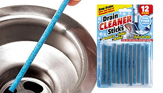 12-Piece Set Of Magic Drain Cleaner Sticks - 1, 2 or 4-Pack