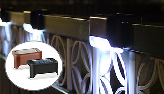 4-Pack of LED Solar Waterproof Garden Wall Lights - 2 Colours