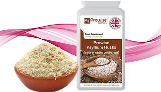 3-Month Supply of Psyllium Husks - 90 Capsules!
