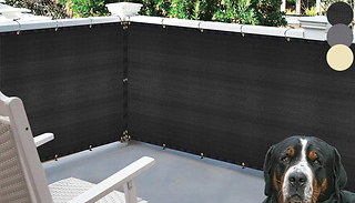 1 or 2 5m Sunshade Privacy Screen Balcony Net Covers - 3 Colours