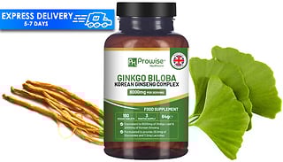 Ginkgo Biloba & Korean Ginseng 8000mg Tablets - 3-Month Supply!